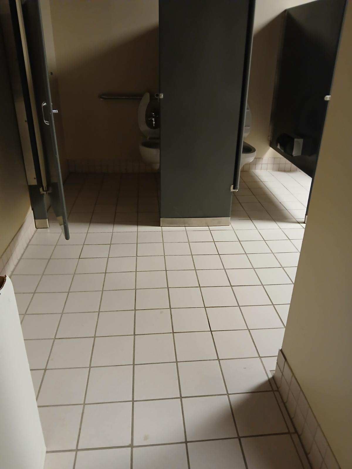 Another restroom after cleaning