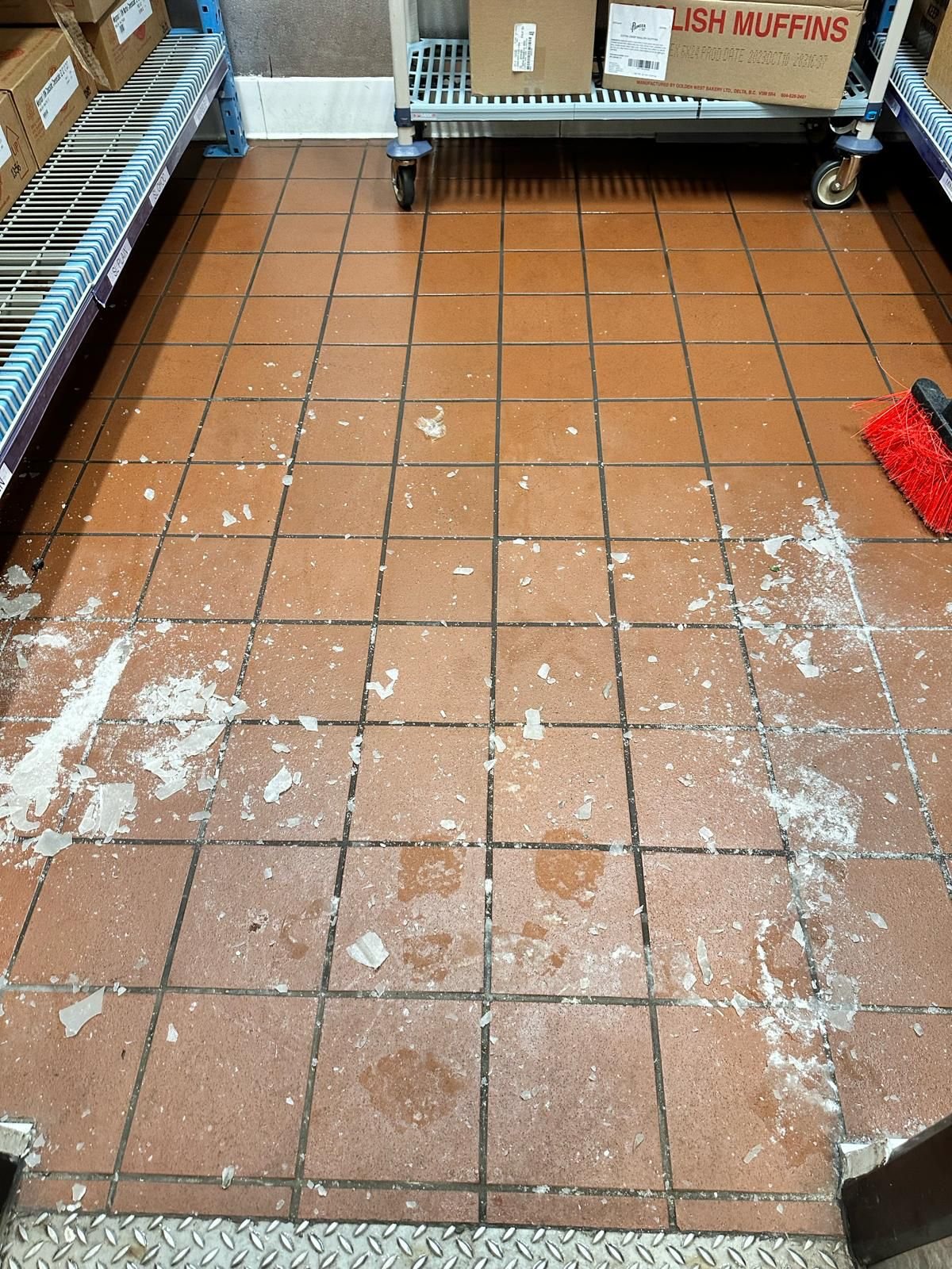 Freezer before cleaning