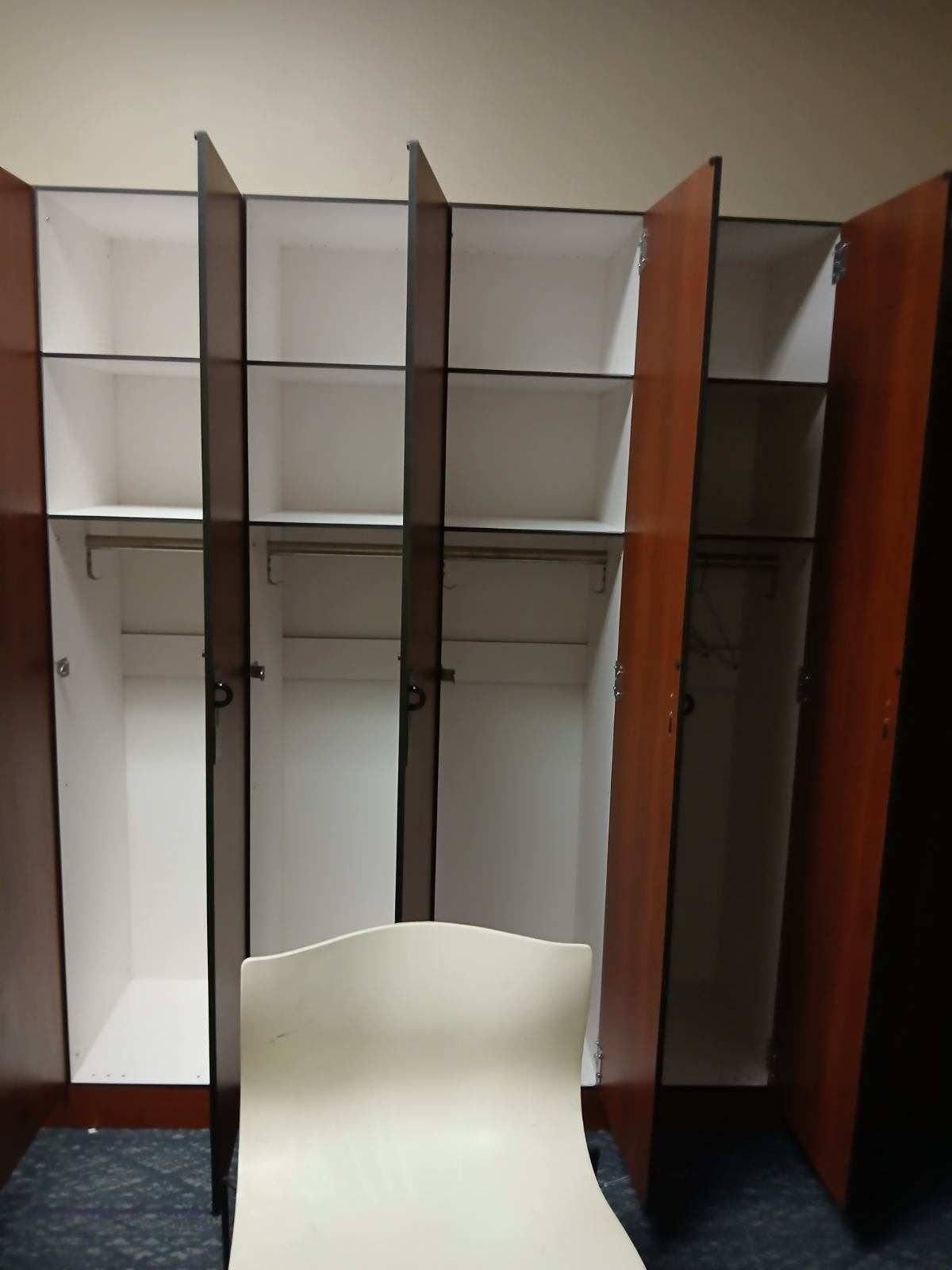 Locker room after cleaning