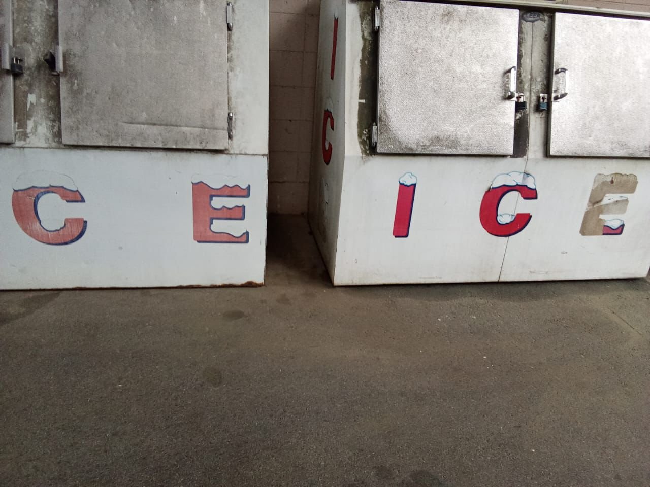 Ice machine after cleaning