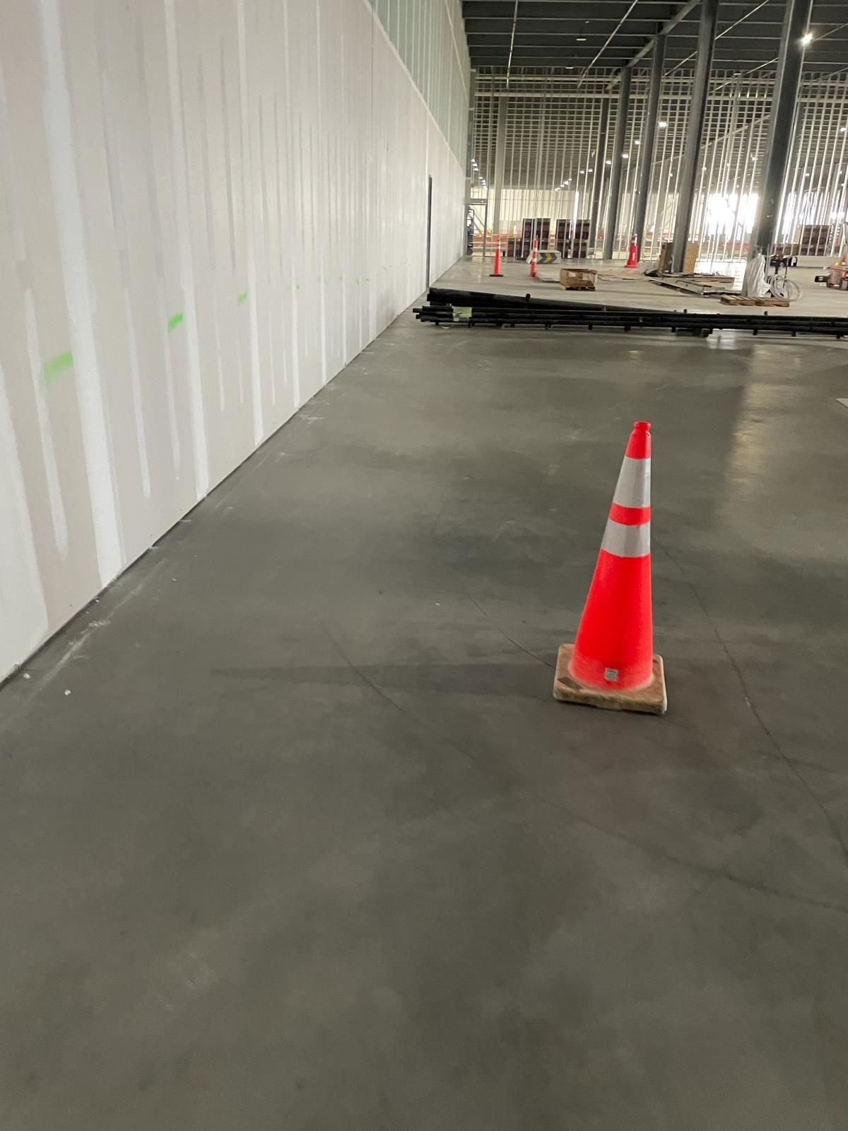 Warehouse before cleaning